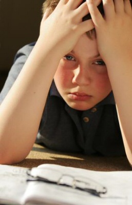 Unhappy boy