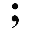 a semi-colon