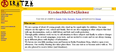 Kratza web site image