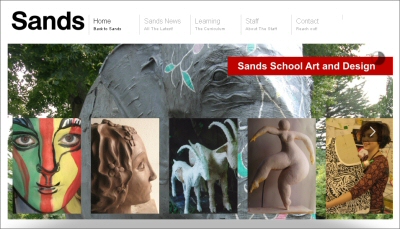 Sands School web site image