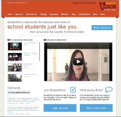 Student Voice web site image